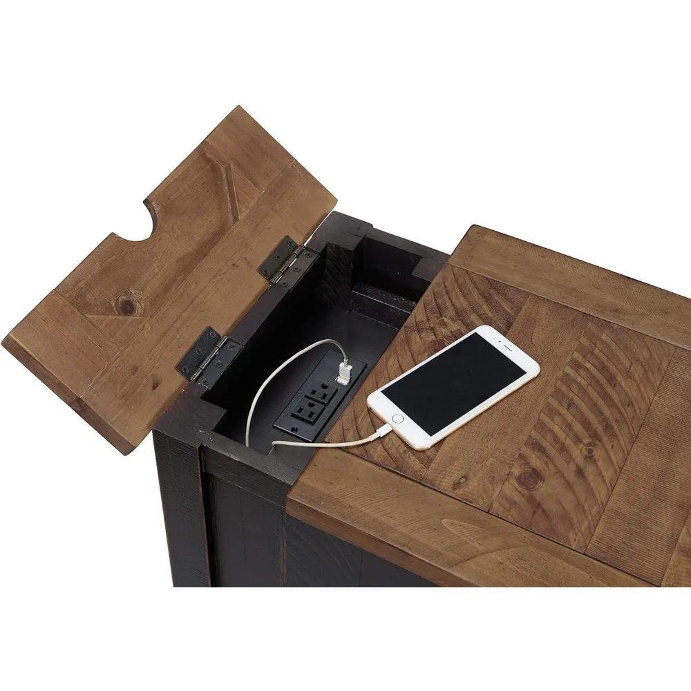 Mesa rústica, preto antigo e mel