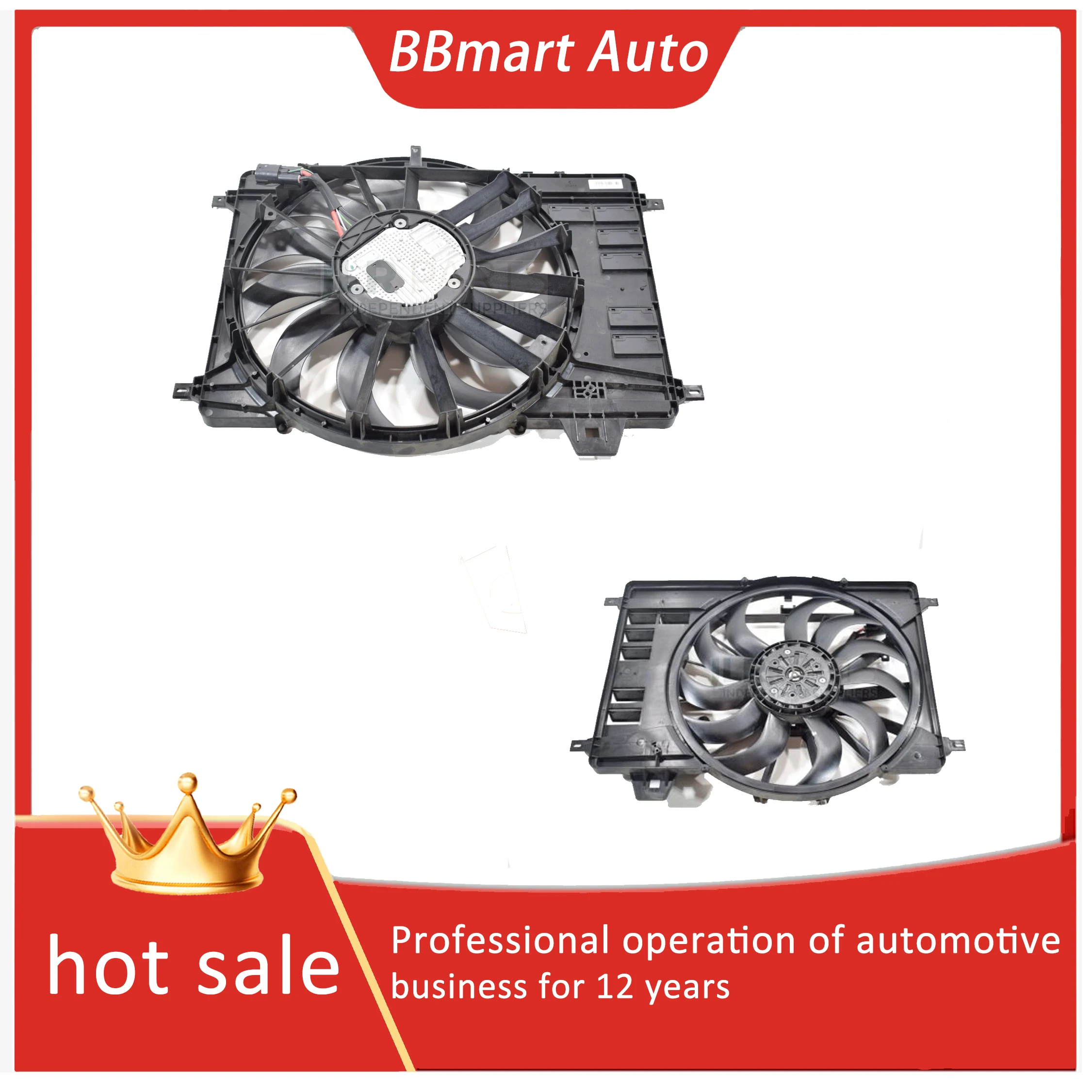 

J9C6723 BBmart Auto Parts Radiator Cooling Fan Assembly Applicable to Land Rover, Jaguar E-Pace 2.0L 2018-2020