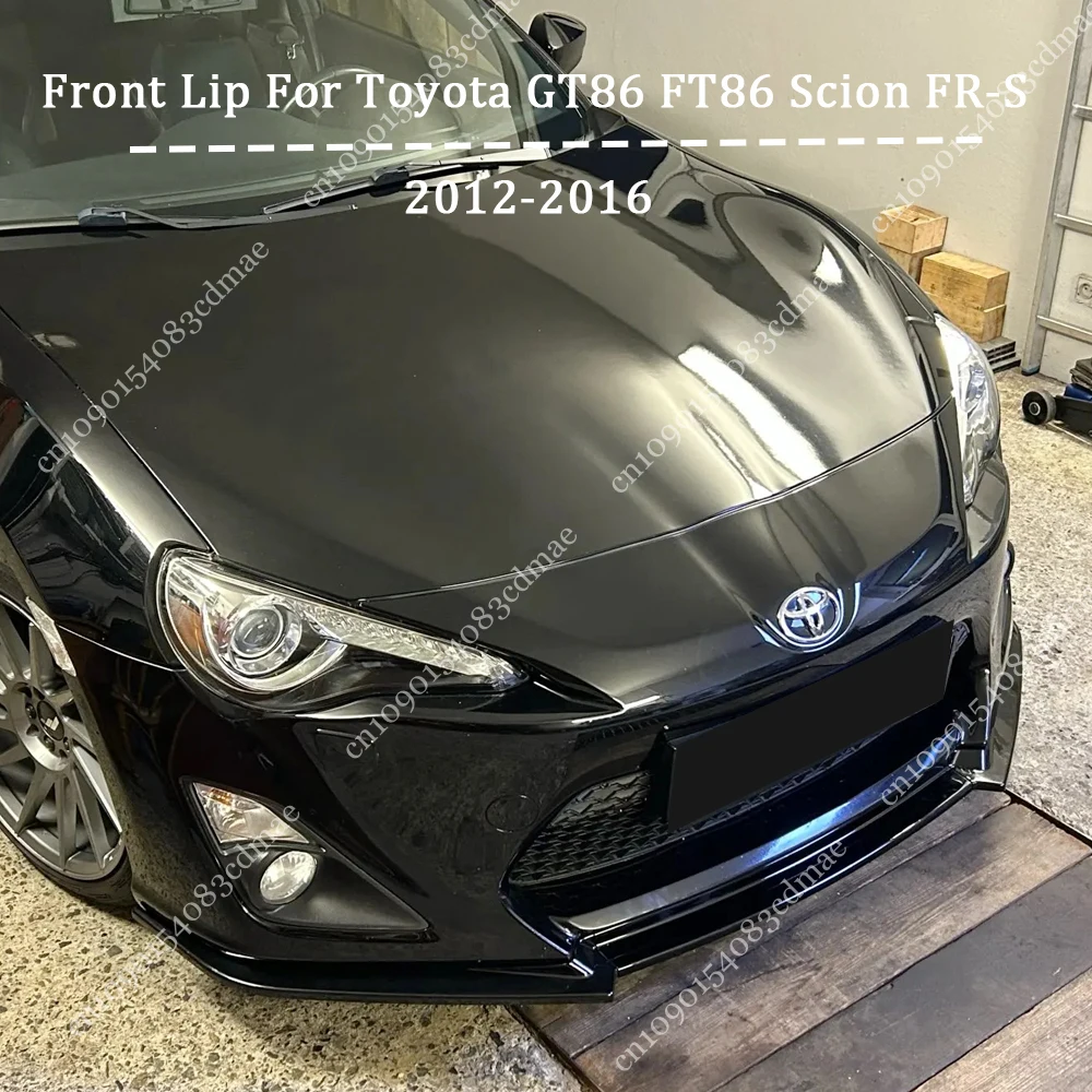 

For Toyota GT86 FT86 Scion FR-S 2012-2016 2-Door Coupe Gloss Front Lip Bumper Diffuser Splitter Chin Protection Spoiler Parts