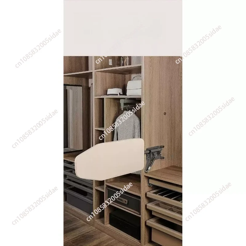 Cloakroom Household Hidden Ironing Board Electric Iron Rack Push-pull Damping Ironing Folding Wardrobe New Ironing Board