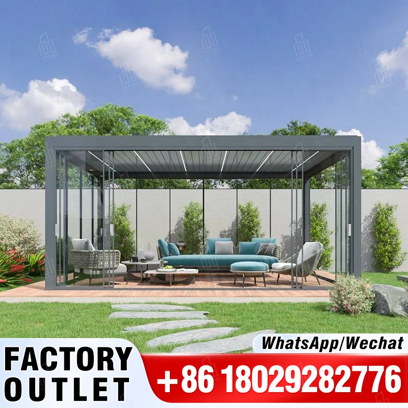 

Other garden buildings shed house sheds storage Outdoor Waterproof Aluminium Bioclimatic Pergola