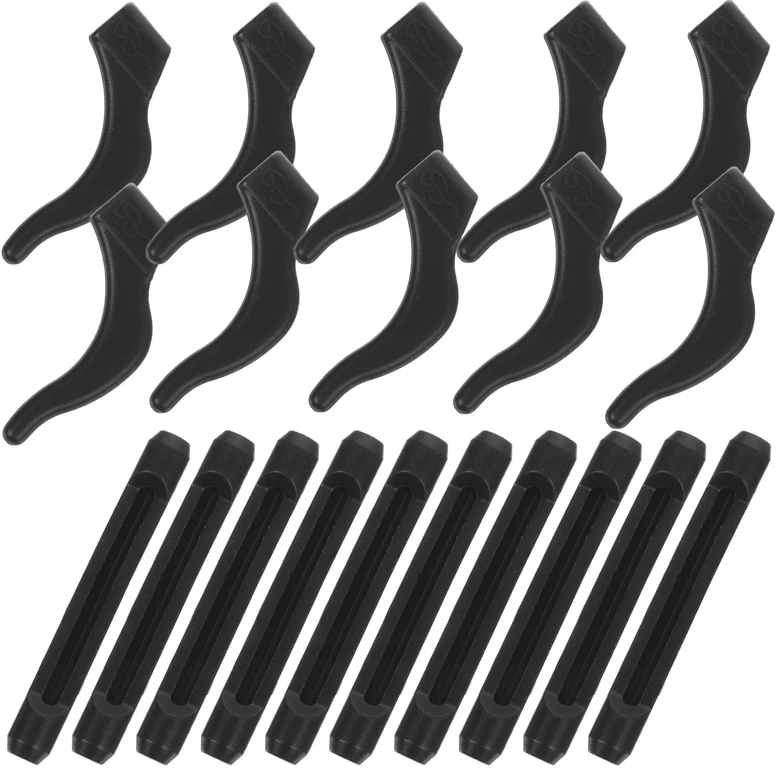 

20Pairs Eyeglass Anti Slip Ear Covers Silicone Ear Cushions Temple Tips Glass Retainers for Daily Work Outdoor Activity Running