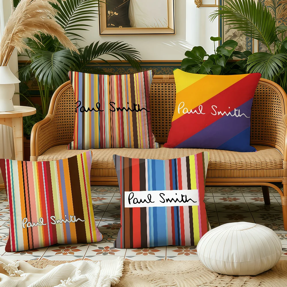cushion cover Logo Plush fashion S-Smith Fabric Soft Double Sided Print Sofa Cushion P-Paul Cover Throw Pillow Covers
