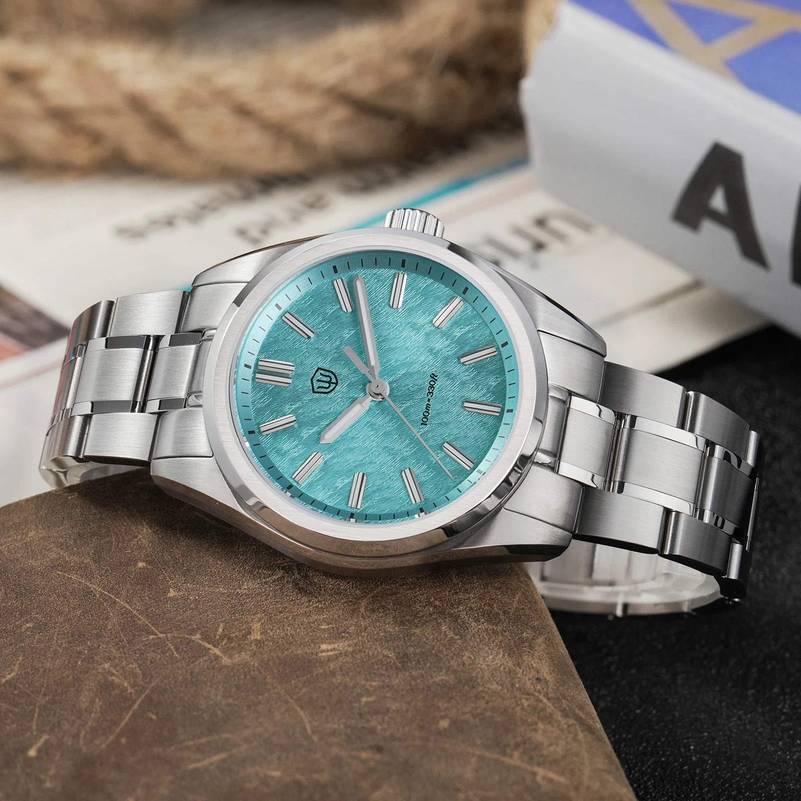 Watchdives Original Watch WD0003B ‌36mm Quartz Watches ‌VH31 Luminous Man Watch Sapphire 10Bar Waterproof Shock Vintage Watch