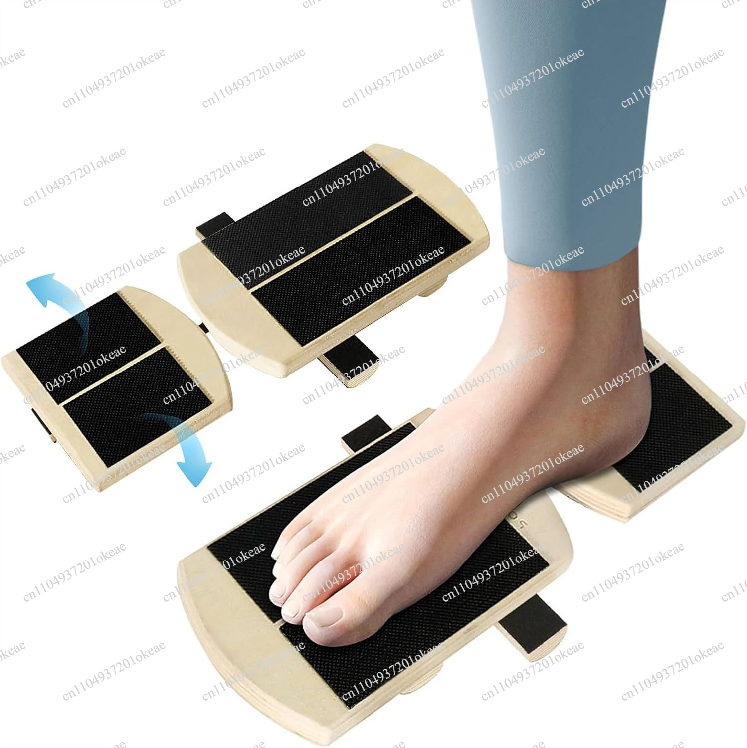 Wooden Single Leg Balance Board Correction Posture Solid Wood Foot Fitness Board Standing Sports Outdoor Fitness Equipment