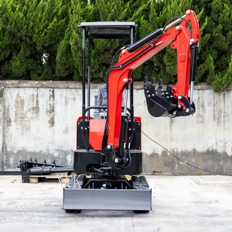 FOB Price 10 Type Agricultural Mini Excavator HT10B Crawler Hydraulic Multifunctional Digging Machine For Farm Orchard Yard Work