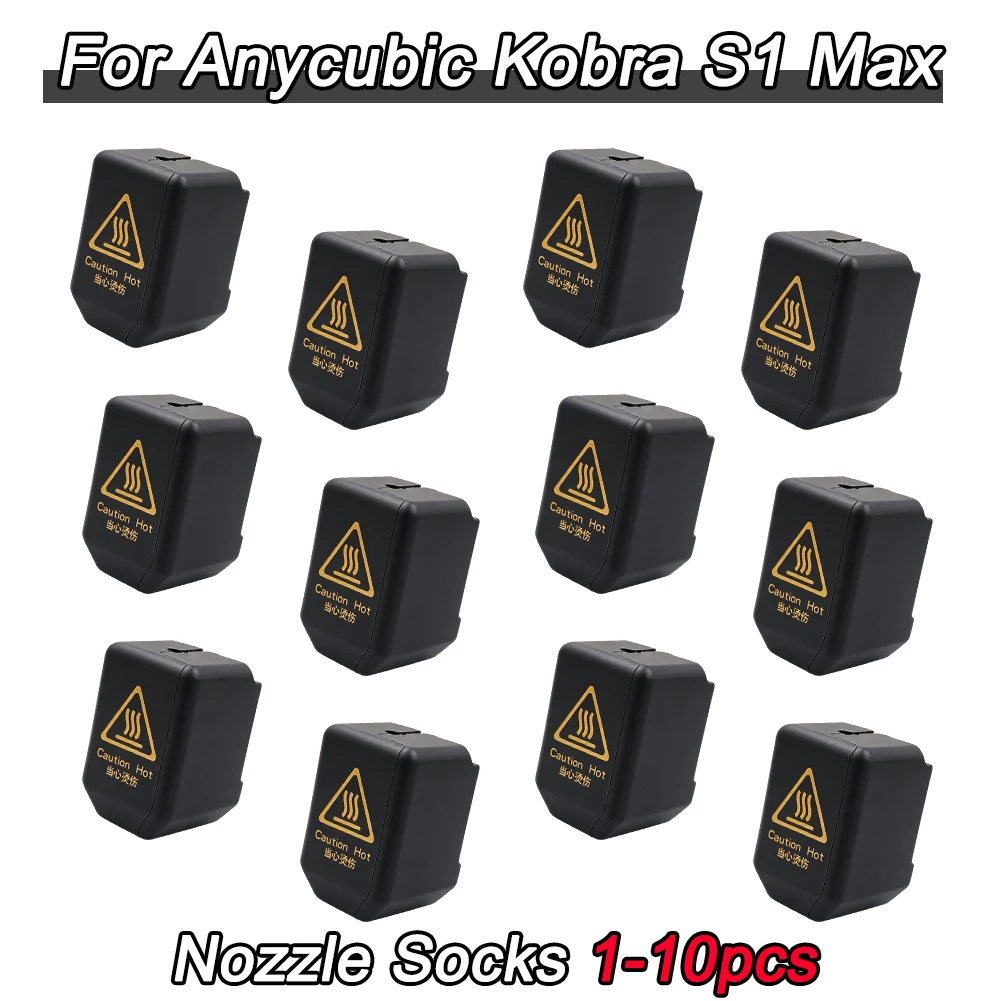 

For ANYcubic KOBRA S1 Max Nozzle Cover Extruder Protective Sock Hot End Silicone Sleeve Kobra S1 Max Combo 3d Printer Accesories