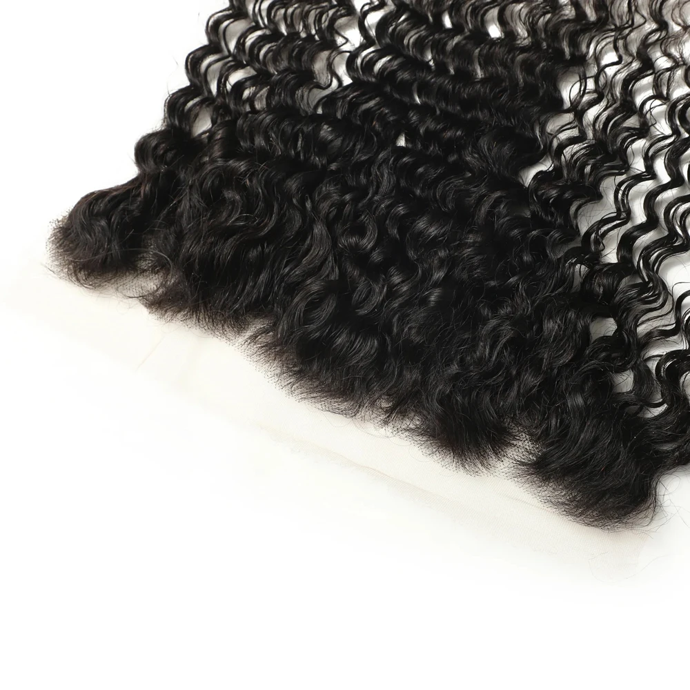 13x4 موجة عميقة الدانتيل أمامي الشعر البشري الدانتيل الشفاف الجبهة قبل قطعها جزء مجاني 100% البرازيلي شعر بشري لعذراء