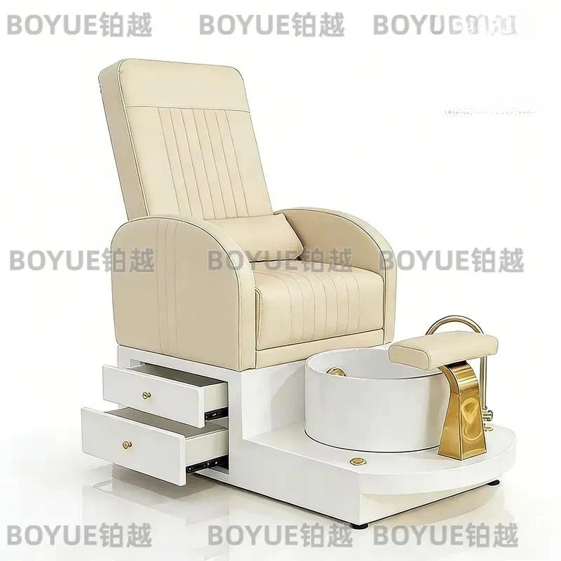 Luxury Adjustable Pedicure Chair with Foot Spa Massage for Nail Salon Professional Manicure Station Ergonomic Seat Backrest