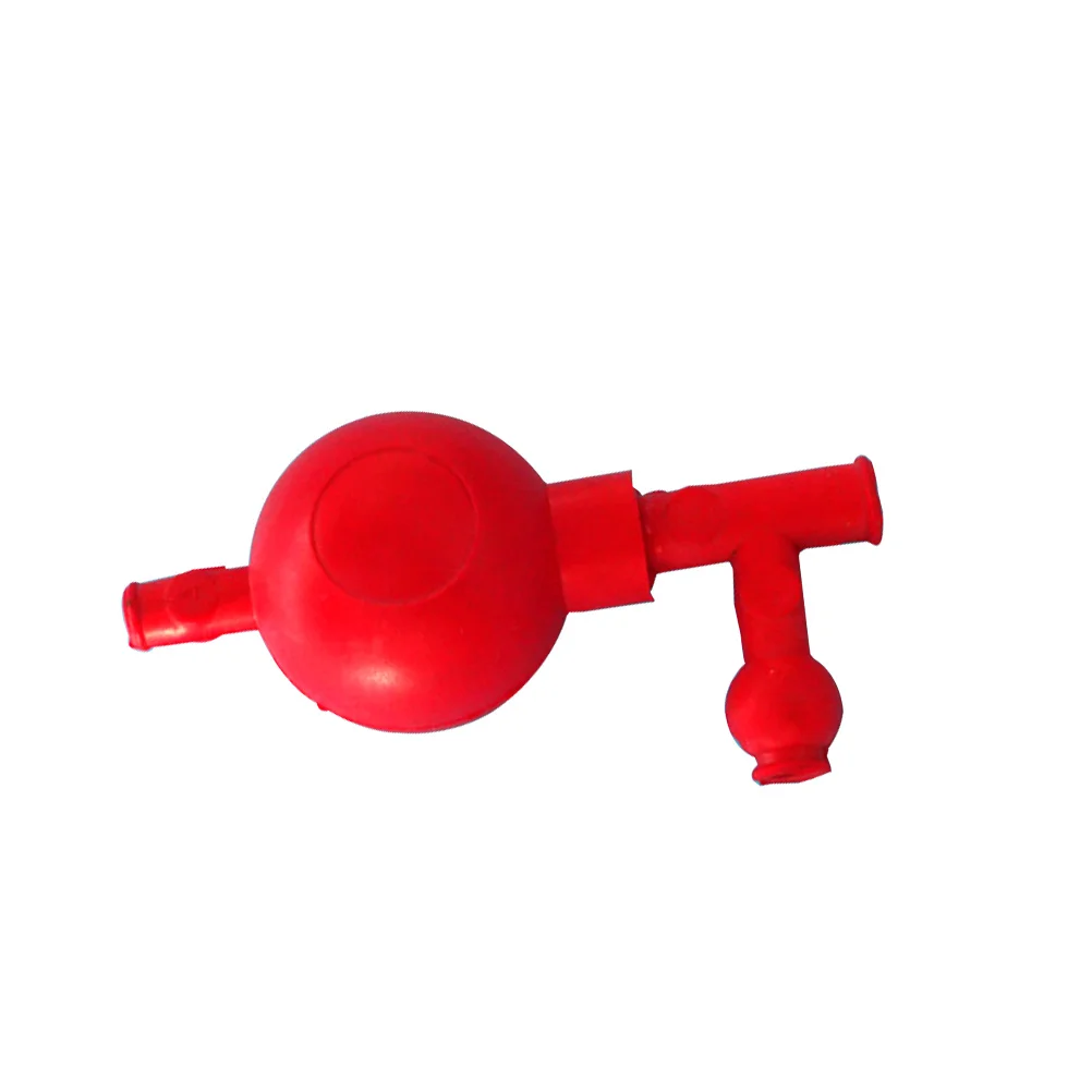 أداة شفط كمية خفيفة الوزن باللون الأحمر ثلاثية الاتجاهات للاستخدام في تعليم كيمياء الطعام الزراعي في المختبر