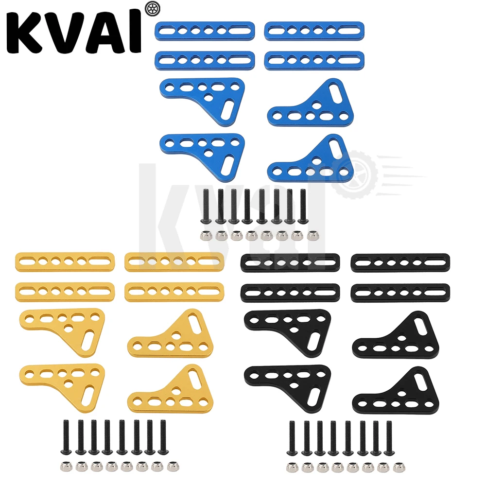 1 zestaw metalowych podwójnych amortyzatorów wspornika amortyzatora stojak do montażu do osiowego SCX10 TRX4 TRX6 D90 90046 90047 1/8 1/10 zdalnie