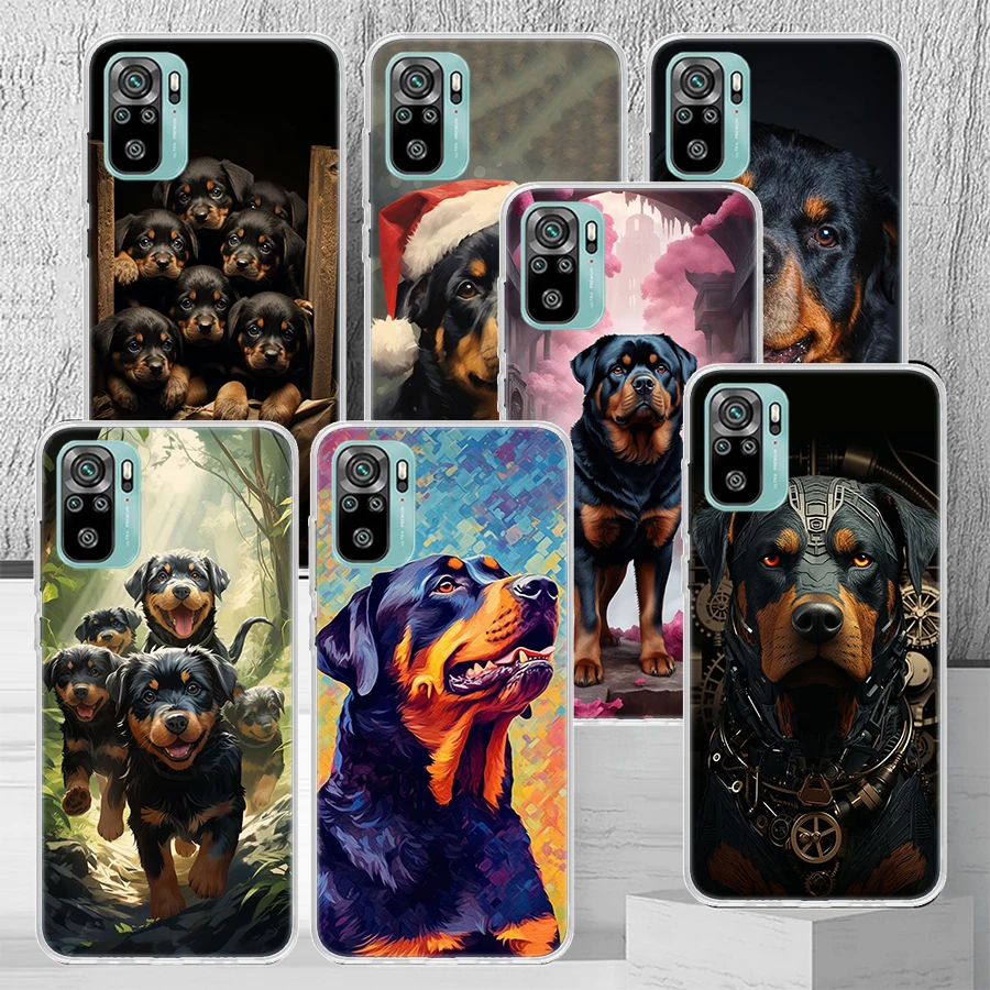 Rottweiler Dog Rottie Phone Case Shell For Xiaomi Redmi 10 10A 12 12C 9 9A 9C 9T 10C 8 8A 7 7A 6A 6 Pro K20 K30 K40 Pattern Cove