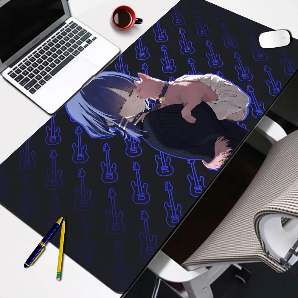 

Bocchi The Rock Large Gaming Mousepad Game Rubber Computer Mouse Mat Anime HD Print Mouse Pad Gamer Locking Edge Accessories XXL