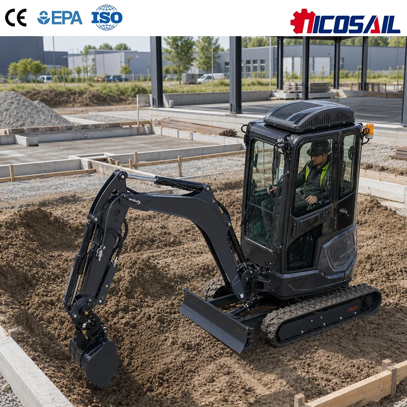 Hydraulic Mini Excavator 1.8T Compact Crawler Digger Euro 5 Side Swing Boom OEM Factory Direct Bulk Order