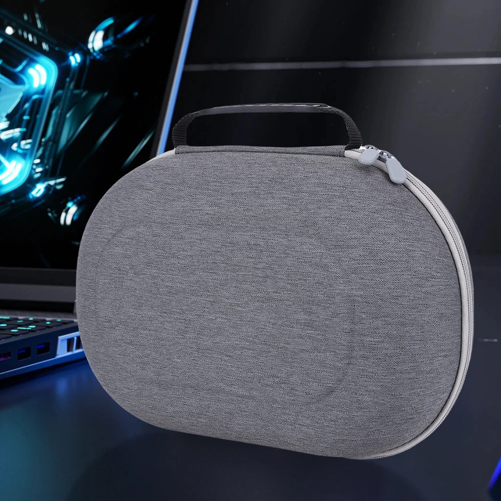 Hard Travel Storage Case Multi-Compartment Protective Carry Bag with Mesh Pocket for Meta Quest 3S Headset/Controller/Head Strap