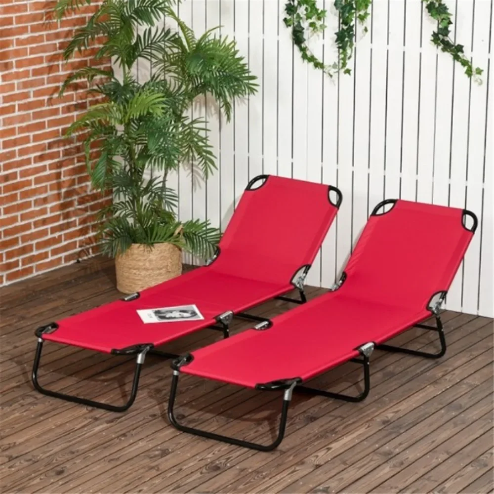 

Fold-out chaise longue / beach chair Breathable oxford fabric dries quickly to keep cool in the summer, foldable design