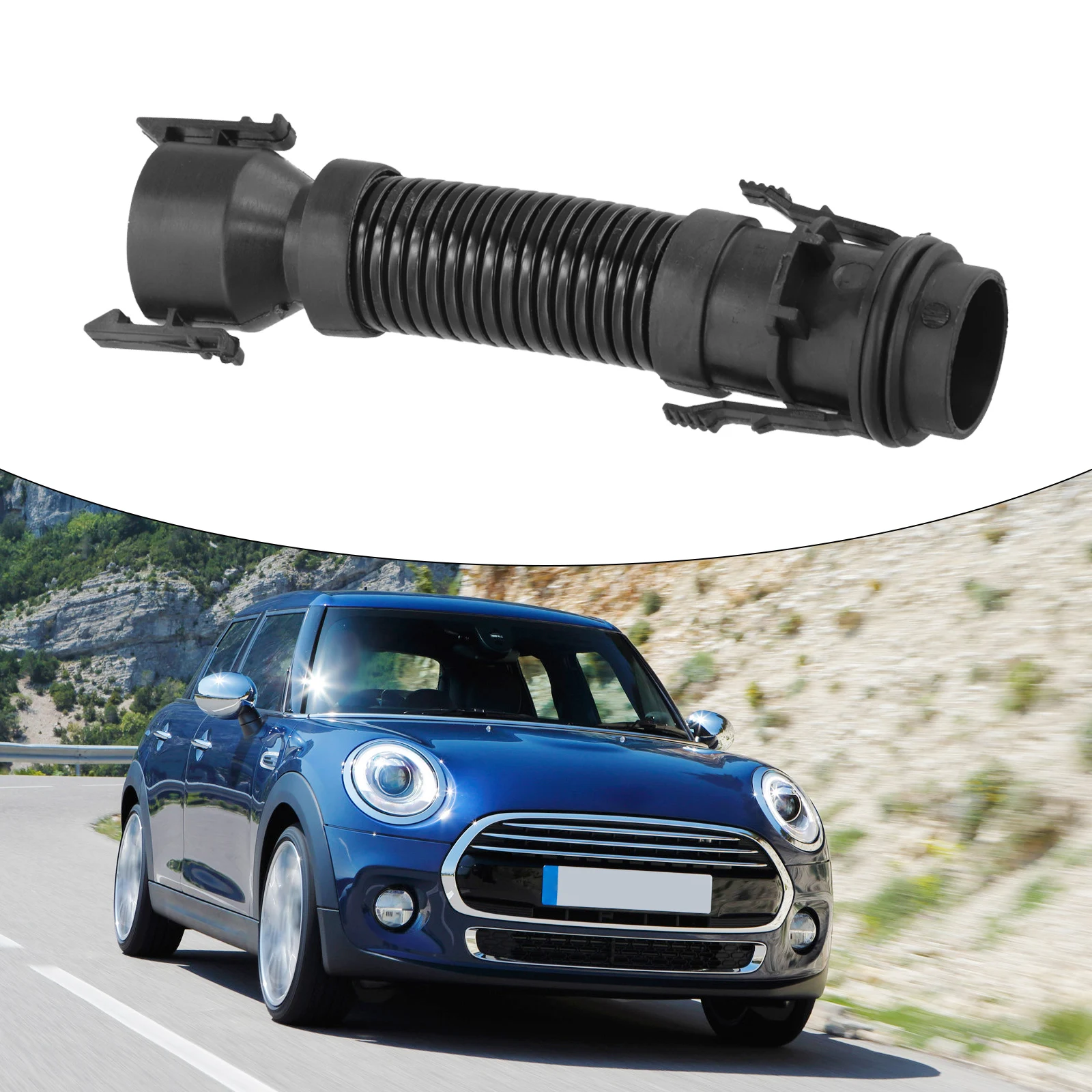 Air Intake Breather Pipe Hose For BMW-Mini N47N Engine Crankcase Vent Tube Replacement Part 13718513538 Plastic Direct Fit