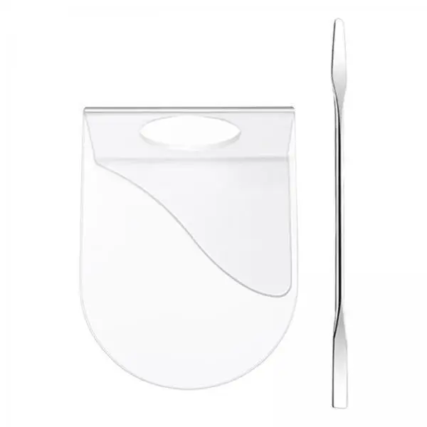 

Cosmetic Mixing Palette Acrylic Material with Durable Spatula for Semi Painted Sticker Nail Art Application
