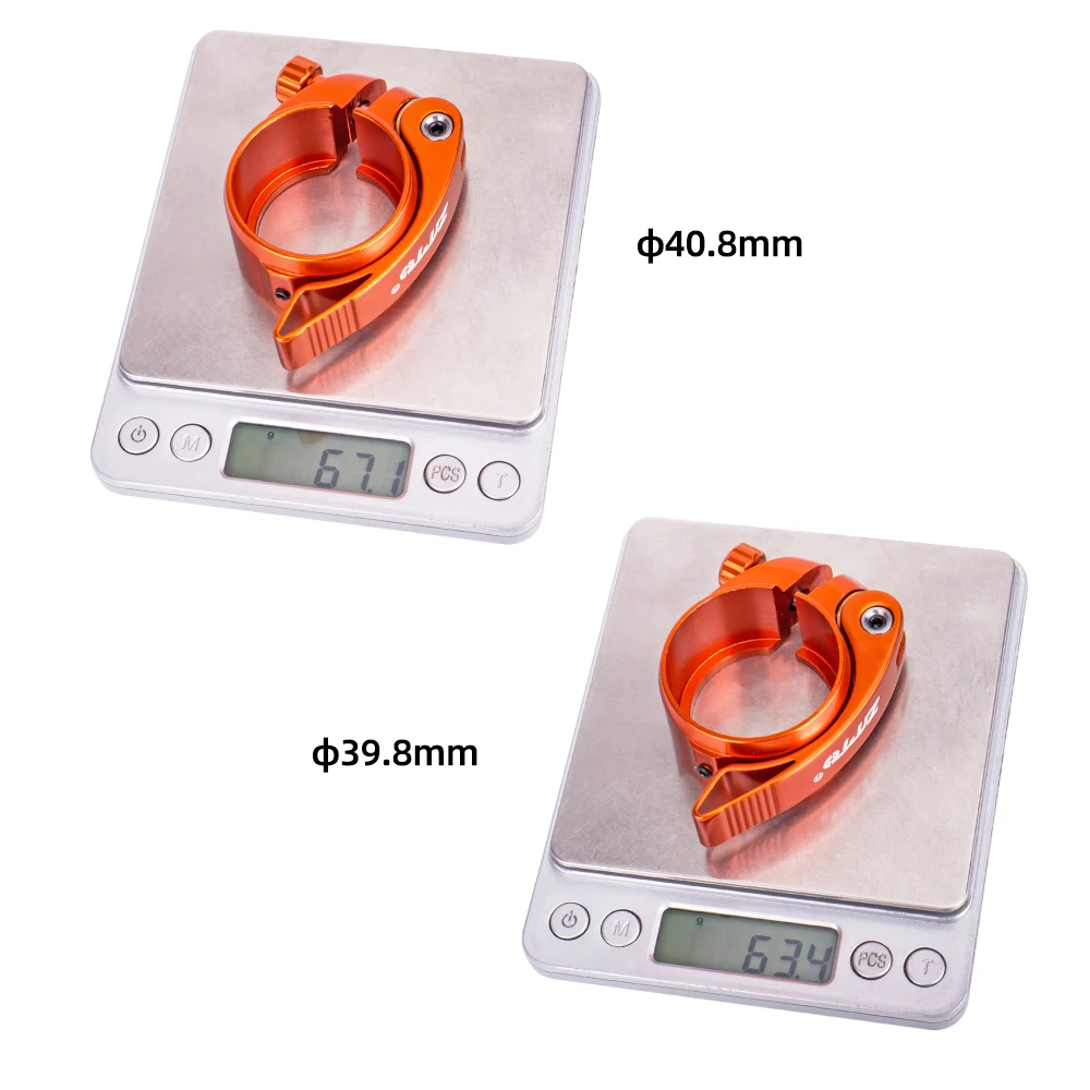 Bike Seat Post Clamp Aluminium Alloy Bicycle Quick Release Seatpost Collar 39.8mm / 40.8mm for Folding Bikes