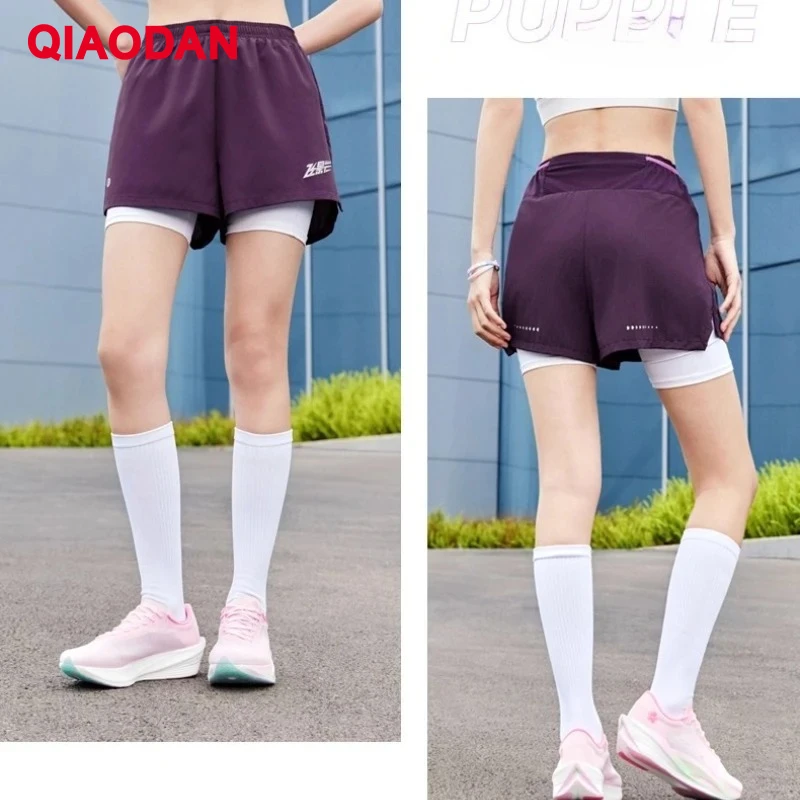 Qiaodan feiying mulher respirável shorts 2025 novo treinamento profissional maratonas de secagem rápida cintura elástica shorts qxbnk2252151r