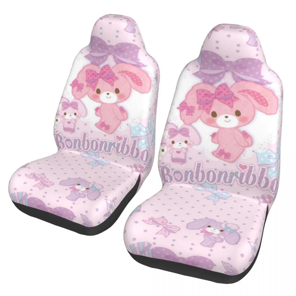 

Автомобильные чехлы на сиденья Bonbonribbon с милой лентой Bonbon Ribbon для автомобилей, грузовиков и внедорожников, универсальные чехлы на сиденья автомобиля, подходят для передних сидений