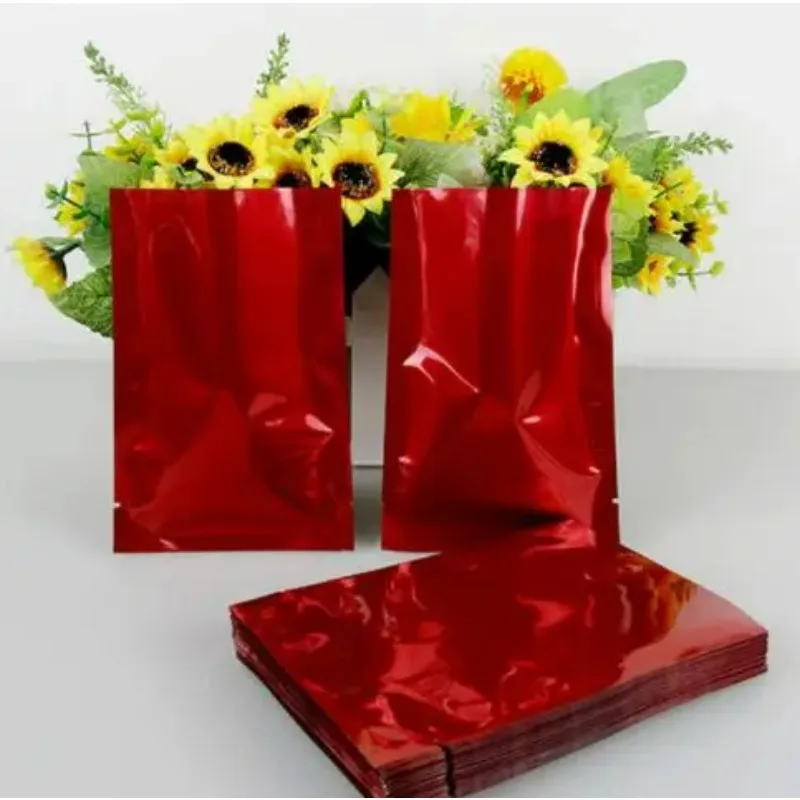 Kleiner lila Heißsiegelbeutel aus Aluminiumfolie / lila Geschenkverpackungsbeutel für Lebensmittel / Vakuum-Kunststoffbeutel / Lebensmittelbeutel