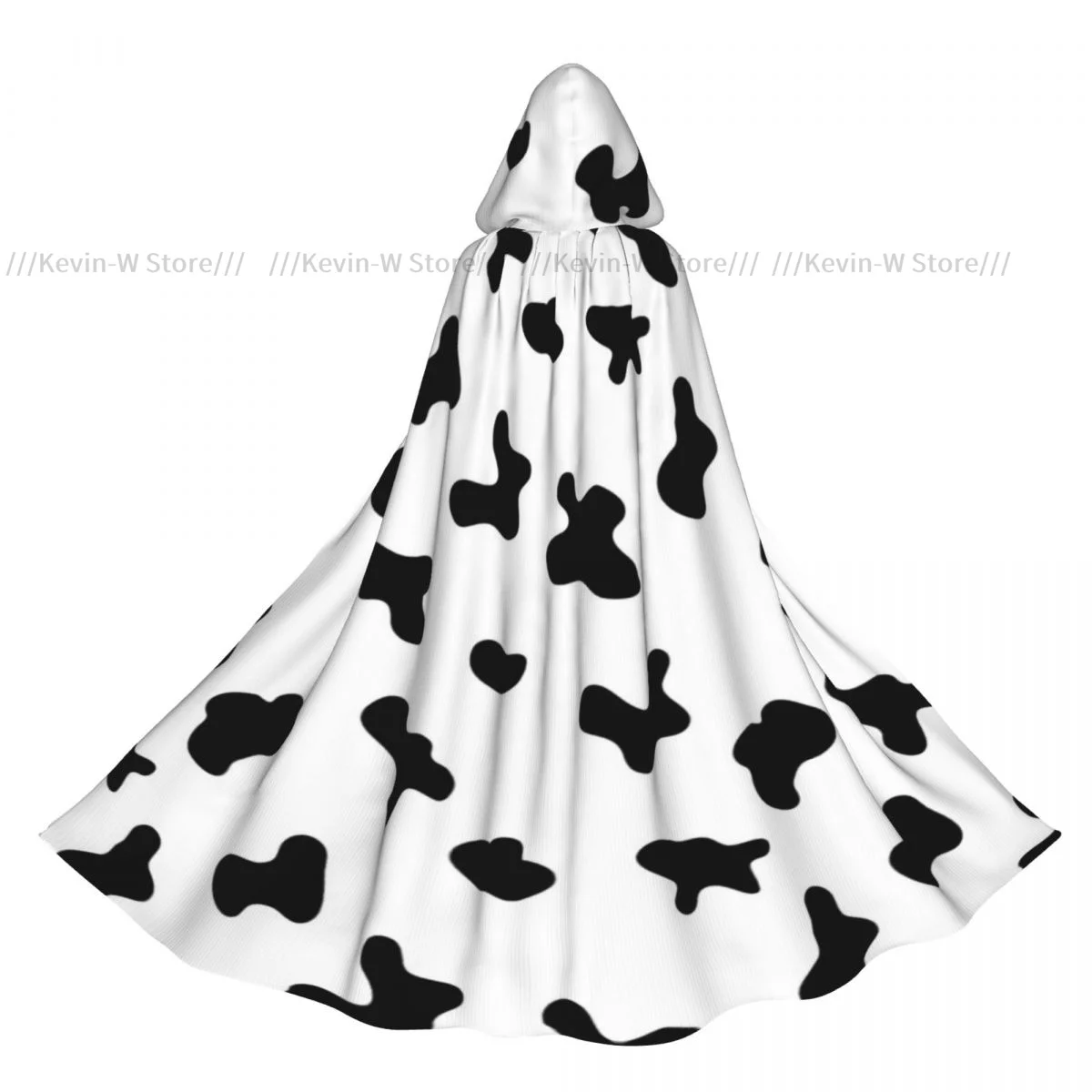 

Adult Cloak Cape Hooded Cow Spots Textures Medieval Costume Witch Wicca Vampire Elf Purim Carnival Party