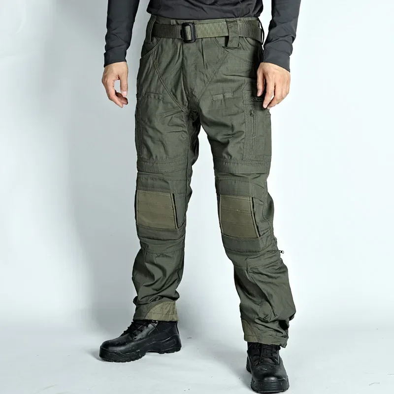 Outdoor sports camouflage pants waterproof and wear-resistant multi-bag pants