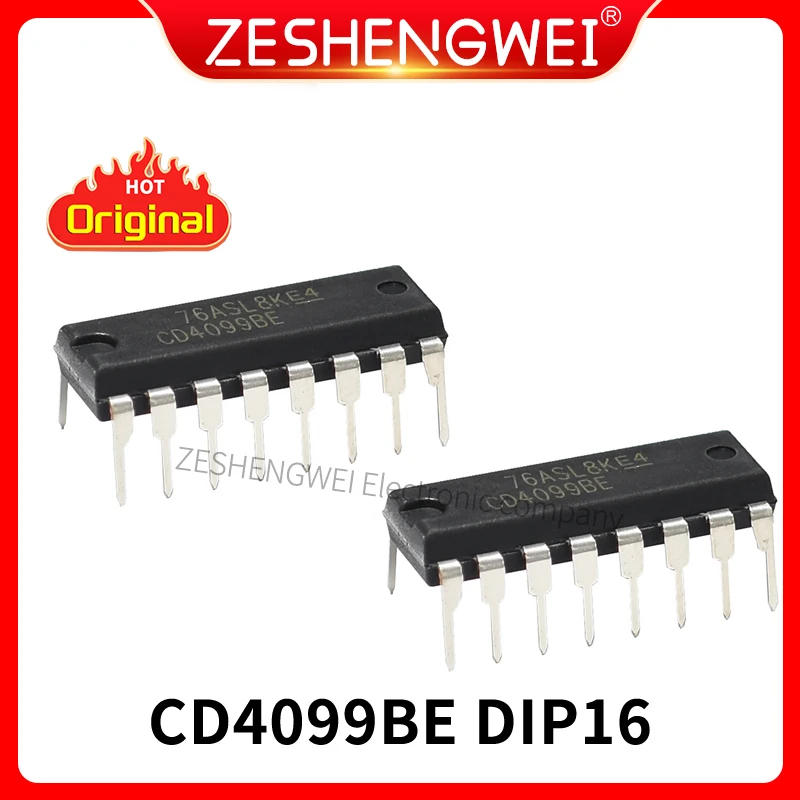 10PCS Neue CD4099BE CD4099 DIP16 Paket 8 Address Latch Logic Chips Auf Lager
