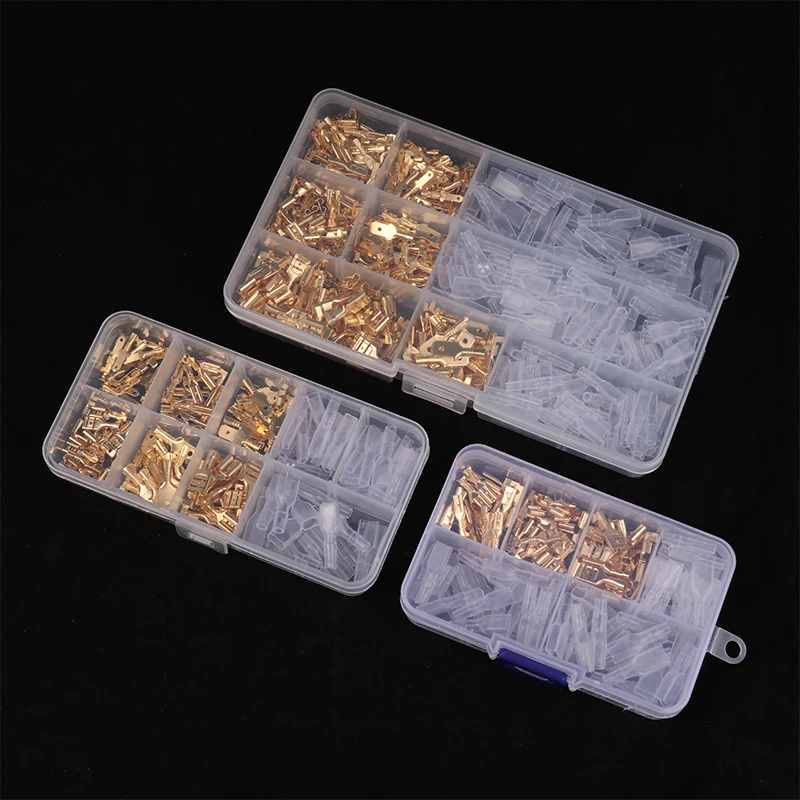 High-Quality Docking Terminal Cable Pair in Gold & Silver, Bare Terminal with Spring Insert Sheath, Male & Female Terminal Box