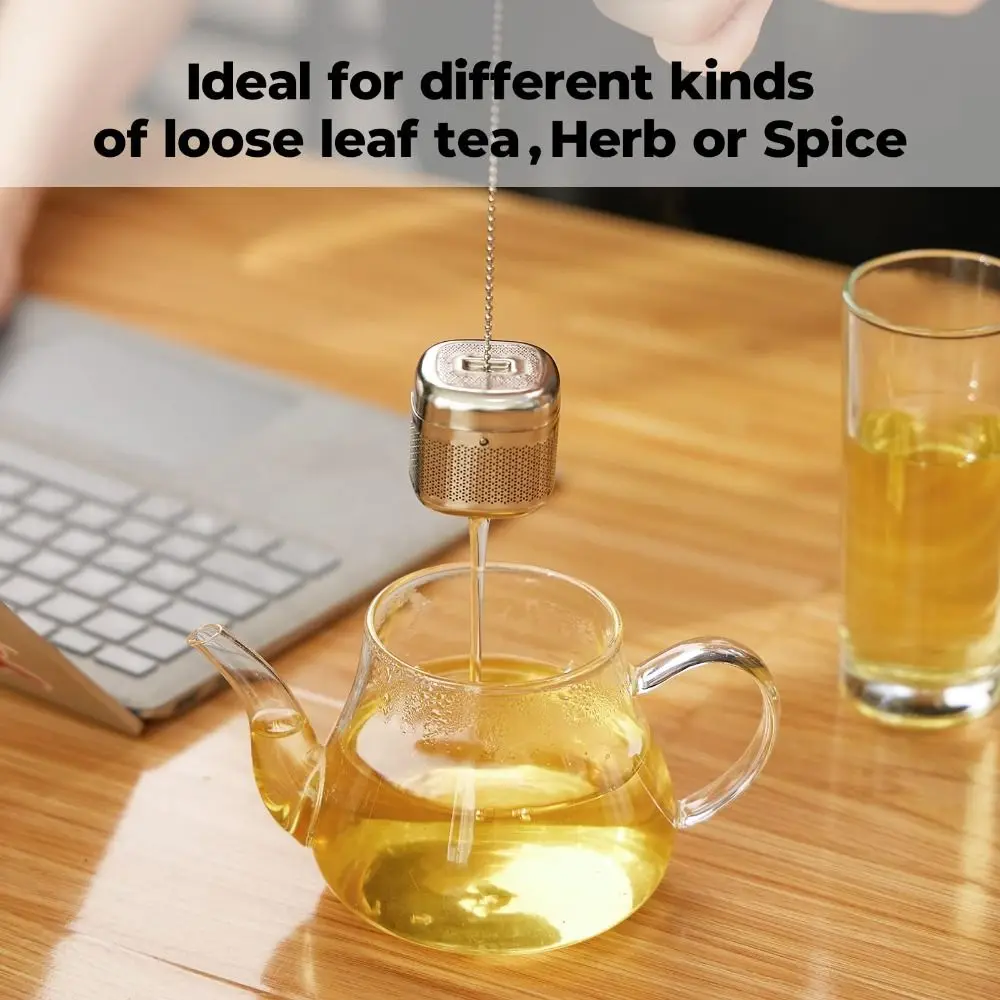 Stainless Steel Tea Infuser Ball Extra Fine Mesh Loose Tea Steeper Mesh Filter Strainer Kitchen Tool