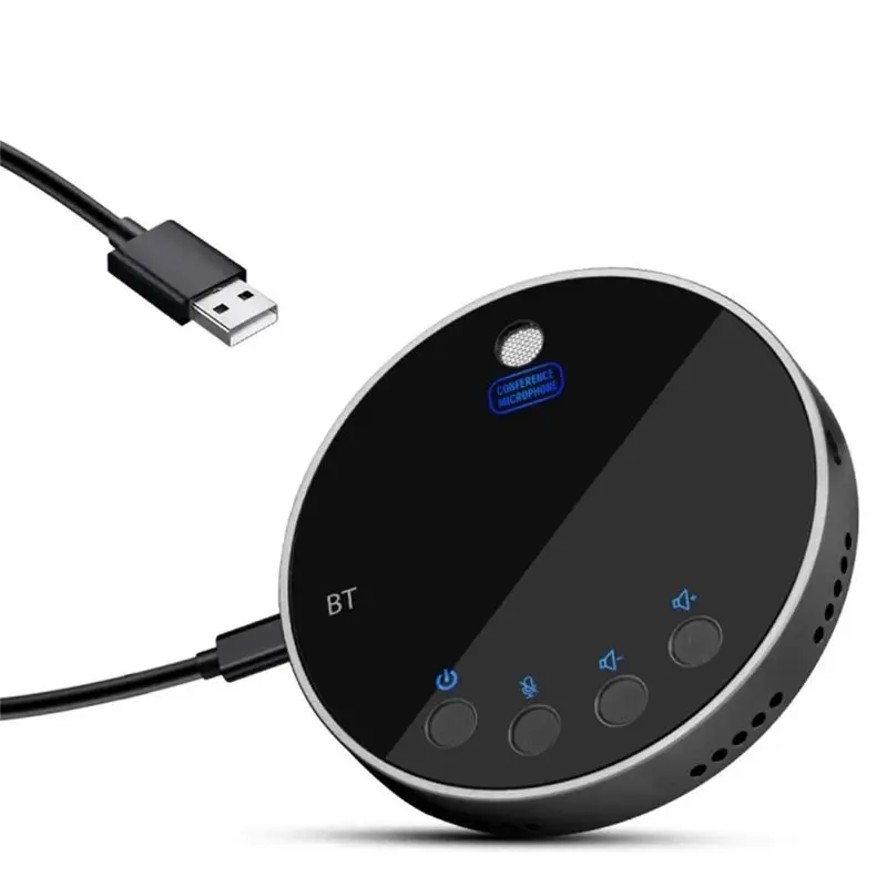 

Bluetooth-спикерфон ZIZI 360 ° Конференц-система с голосовым управлением и встроенным микрофоном для домашнего офиса, интеллектуальное улучшение голоса