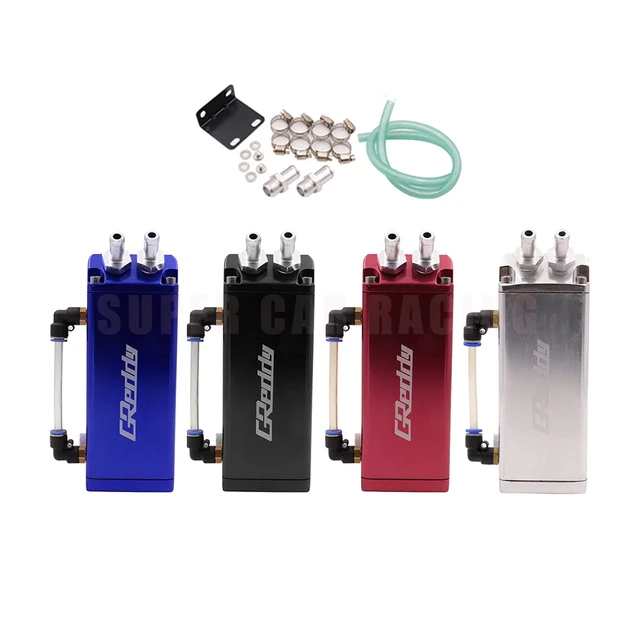 Greddy Oil Catch Tank Universal Aluminum Alloy Reservoir Oil Catch Tank D1  Oil Catch Tank Square