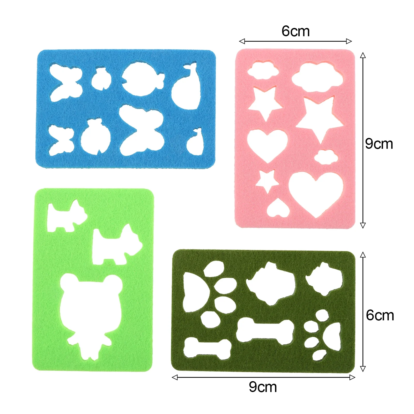 1 Set DIY Needle Felting Molds Soft Felt Template Stencil Applique Handcraft Wool Felting Starter Making Tool Sewing Accessories