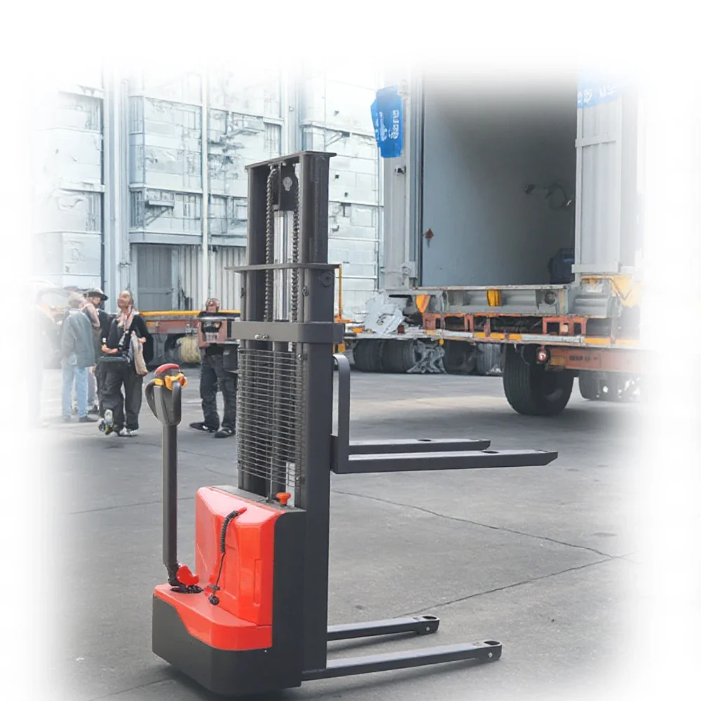 

500kgs Full Electric Self Loading Stacker Electric Forklift Stacker