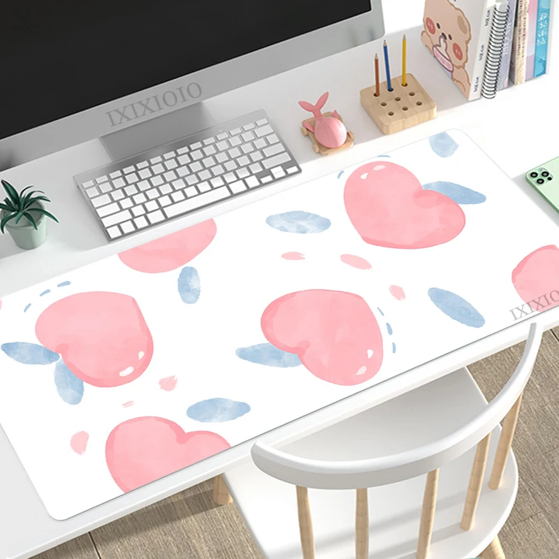 Mouse Pad Gamer Kawaii Cute Fruit XL Custom Large HD Home Mousepad XXL Mechanical Keyboard Pad Non-Slip Carpet Soft Mouse Mats