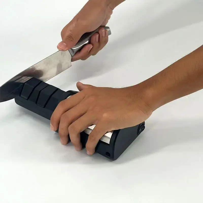 

Electric Knife Sharpener Grinding Edge Knife Sharpener for Kitchen Knives with Sharpening and Polishing H1230
