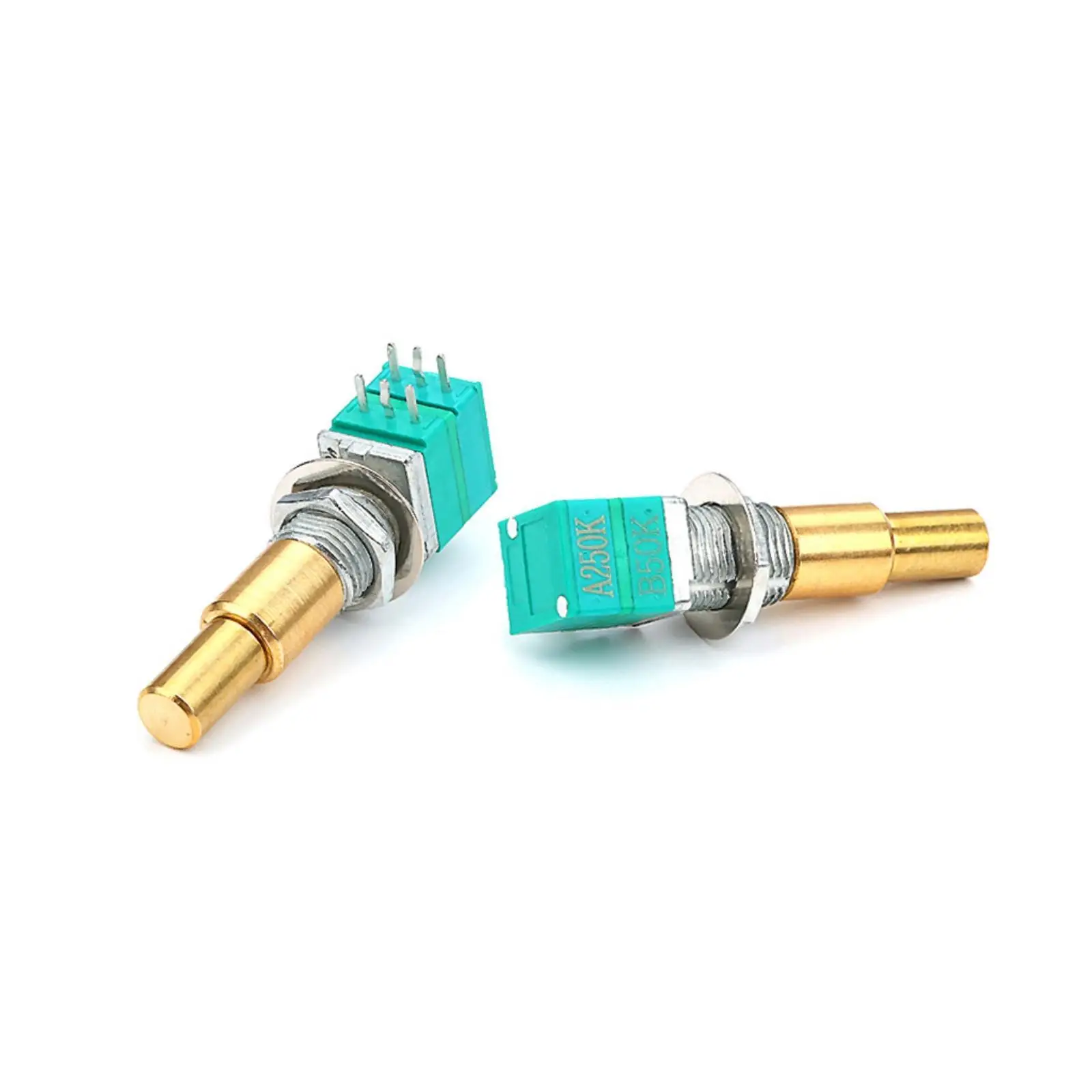 2 Pieces Guitar Potentiometer Nuts | Compact, Guitar Potentiometer with Threaded Shaft, for Audio Upgrade