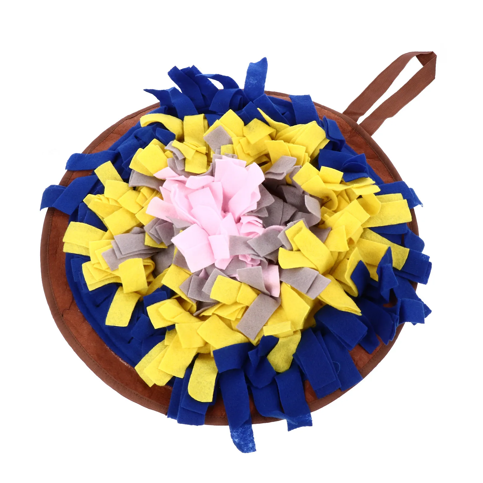Dog Snuffle Mat for Mental Stimulation and Nose Work Training Thick Polar Fleece Pet Puzzle Feeding Pad Slow Feeder Sniff Mat