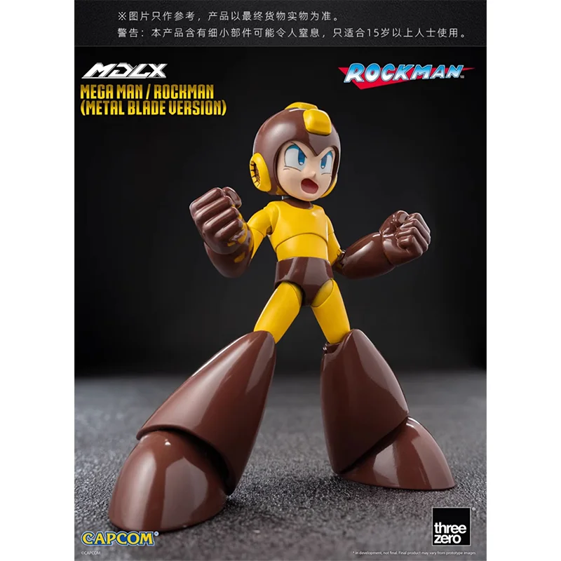 Threezero MDLX Mega Man Rockman Metal Blade Version Action Figures Model Kit Toys for Boys Original Box Collection