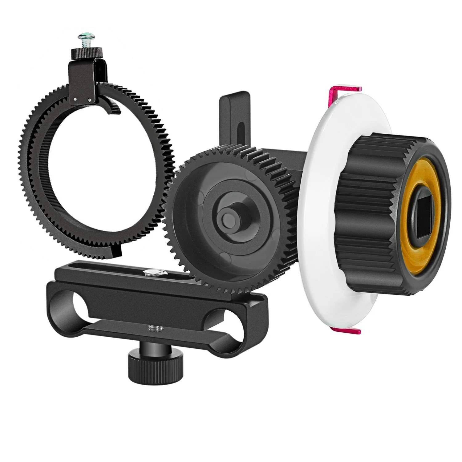 Appareil photo VD-F0 Follow Focus 15MM Follow Focus avec Gear Ring Belt pour IL Nikon Sony et autres appareils photo reflex numériques