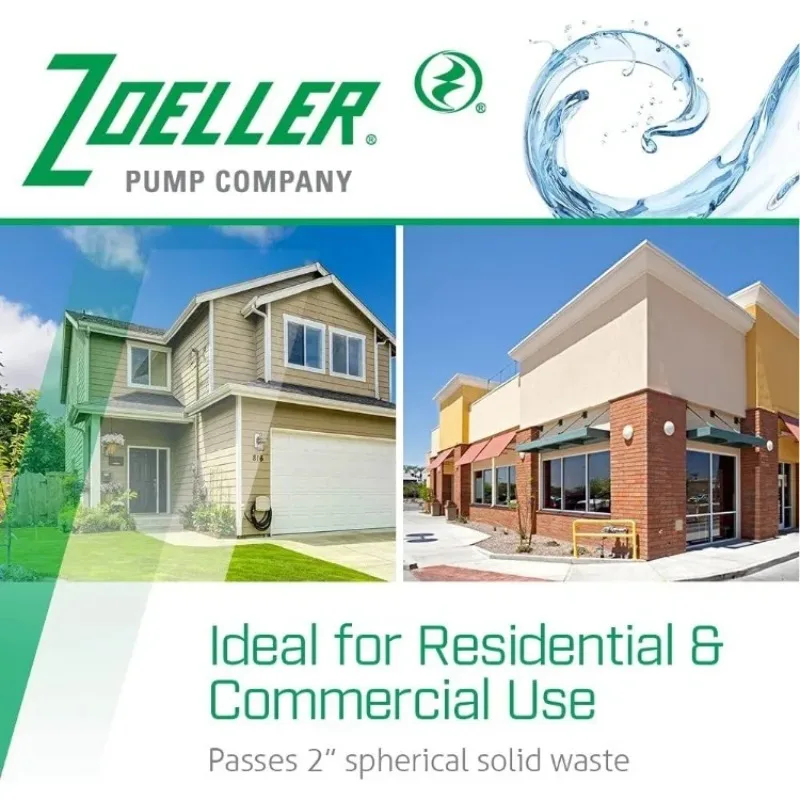 نسخة مطورة من مضخة الصرف الصحي Waste-Mate 267-0001، 1/2 حصان أوتوماتيكية - مضخة مياه الصرف الصحي الغاطسة شديدة التحمل أو السائلة أو نزول المياه #5