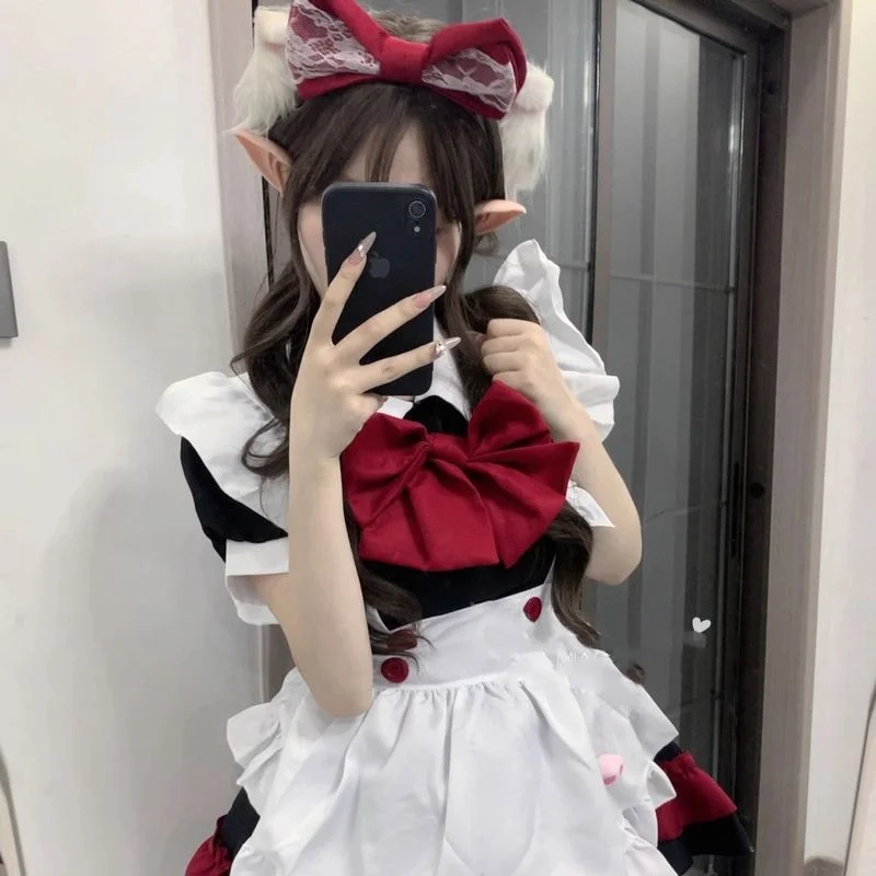 로우인 가면극 의상 남성용 여성 하인 프린스 스노우 엘사 재미있는 파르 코스프레 M 하인 스커트 플러스 사이즈 로리타 스타일