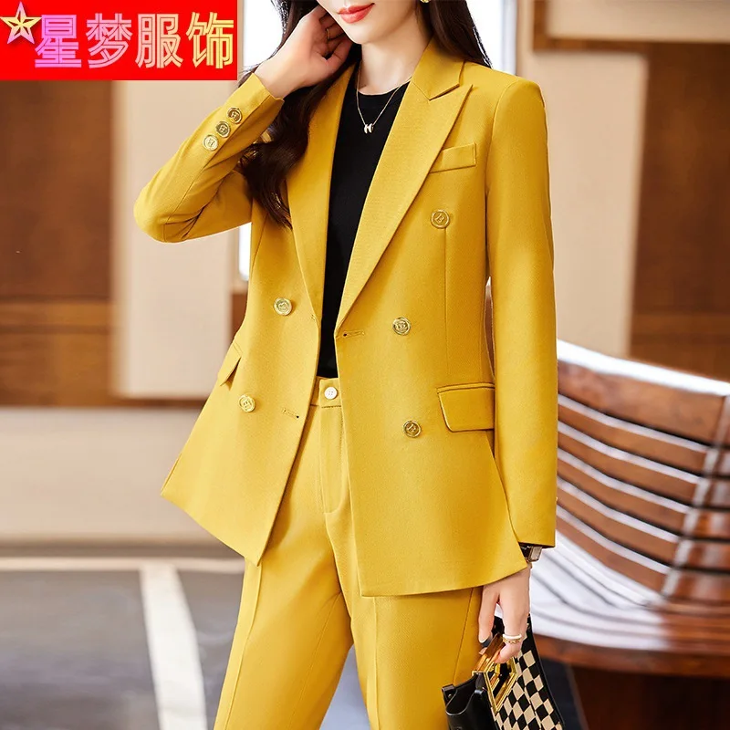 Workplace Capable Temperament Women's Suit Light Luxury High Sense 2023 Autumn and Winter New Business Clothing Suit Suit