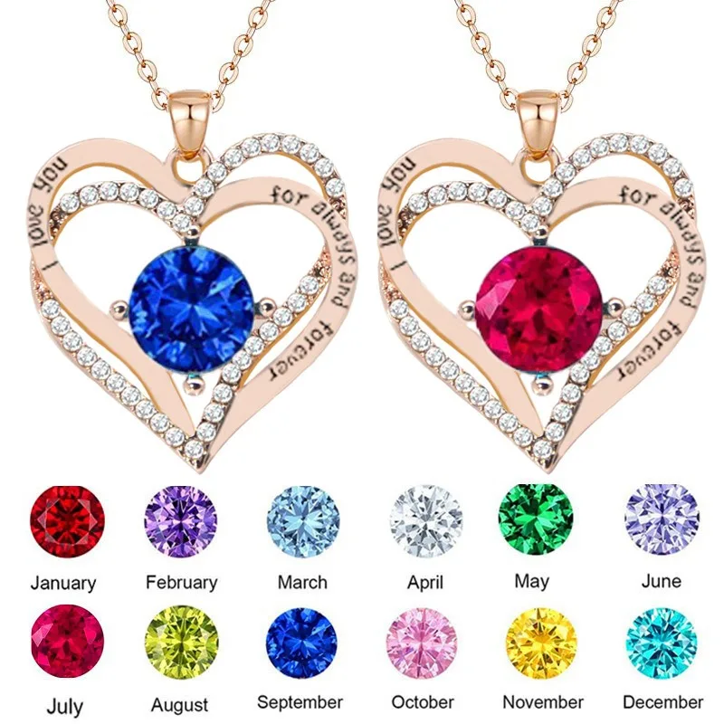 Pingente Para Mulheres Cor Prata Jóias Casamento Aniversário Festa Nupcial Cadeia Meninas Gargantilha Zircon Heart Shaped Colar