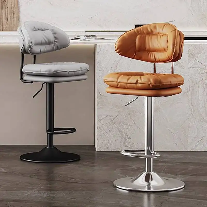 

Nordic Minimalism Bar Stools Relaxing Home Stainless Steel Bar Stools Kitchen Swivel Bench Home Barkrukken Postmodern Furniture