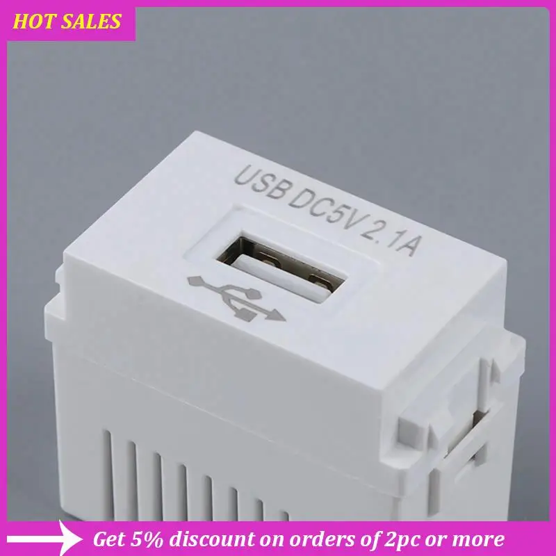 2X Phone Charging Panel USB Power Module 220V Socket 5V Transformer 2.1A USB Charging Power Socket Switching Adapter,Requisite