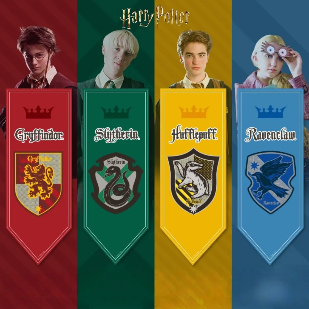 45x120cm Harry Potter Banner Flag Wall Hanging Gryffindor Slytherin Home Dorm Living Room Pennant Flag Burgees Decor Toys Gifts - view 2