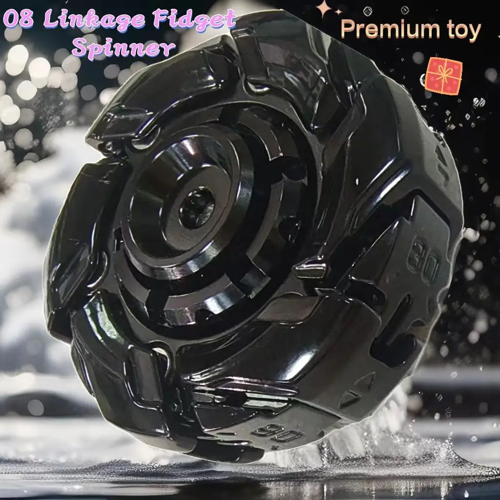 

New 08 Linkage Fidget Spinner Fingertip Gyro Decompression Stress Relief Spinning Top Fidget Toy Adult Child Gifts