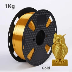 250g,500g,1kg PLA İpek Altın 1.75mm PLA Lüks İpeksi Parlaklık 3D Yazıcı Filament Parlak İpek Duygu Gibi 3d Baskı Malzemeleri
